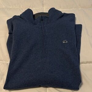 Vineyard Vines Navy Zip-Up Sweater